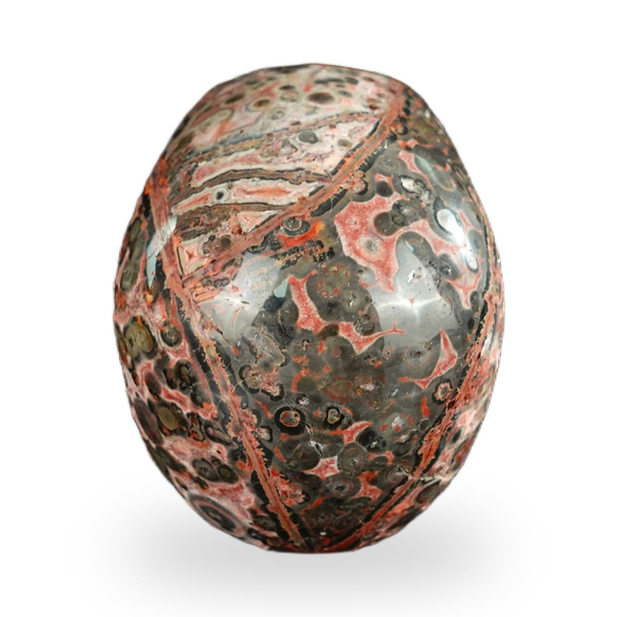 Red Leopard Skin Jasper crystal skull 2.2" SKH20LS19 photo 5
