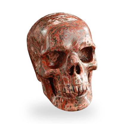 Red Leopard Skin Jasper crystal skull 3" SKH30LS03 photo 2