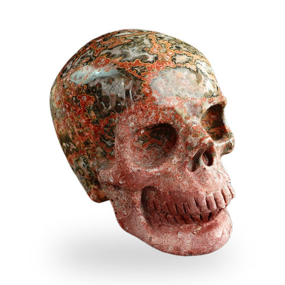 Red Leopard Skin Jasper crystal skull 3" SKH30LS04 photo 4