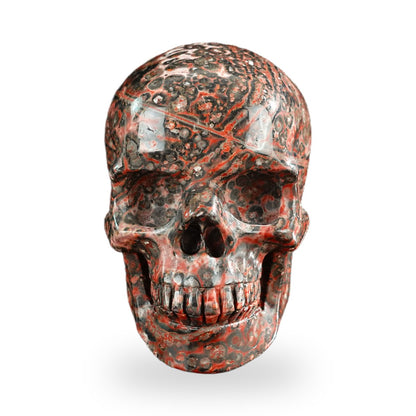 Red Leopard Skin Jasper crystal skull 3" SKH30LS10 photo 1