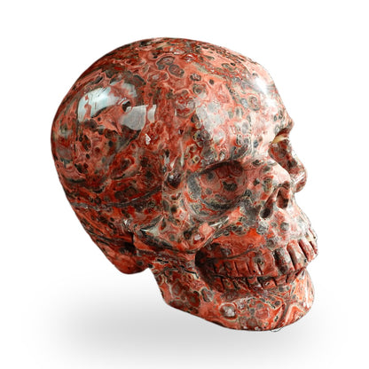 Red Leopard Skin Jasper crystal skull 3" SKH30LS15 photo 3