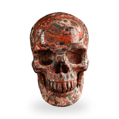 Red Leopard Skin Jasper crystal skull 3" SKH30LS16 photo 1