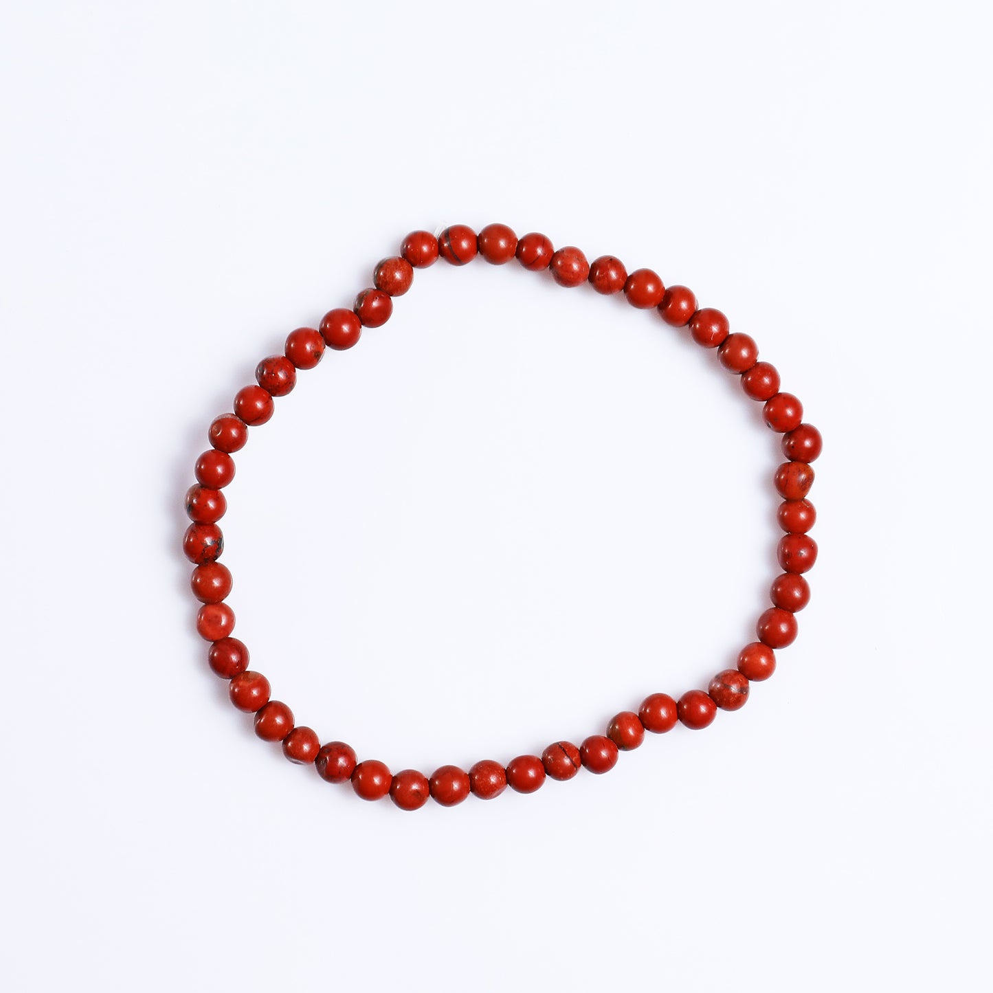 Natural Red Jasper Beads Bracelet,Healing Energy Bracelet,Handcrafted Gift