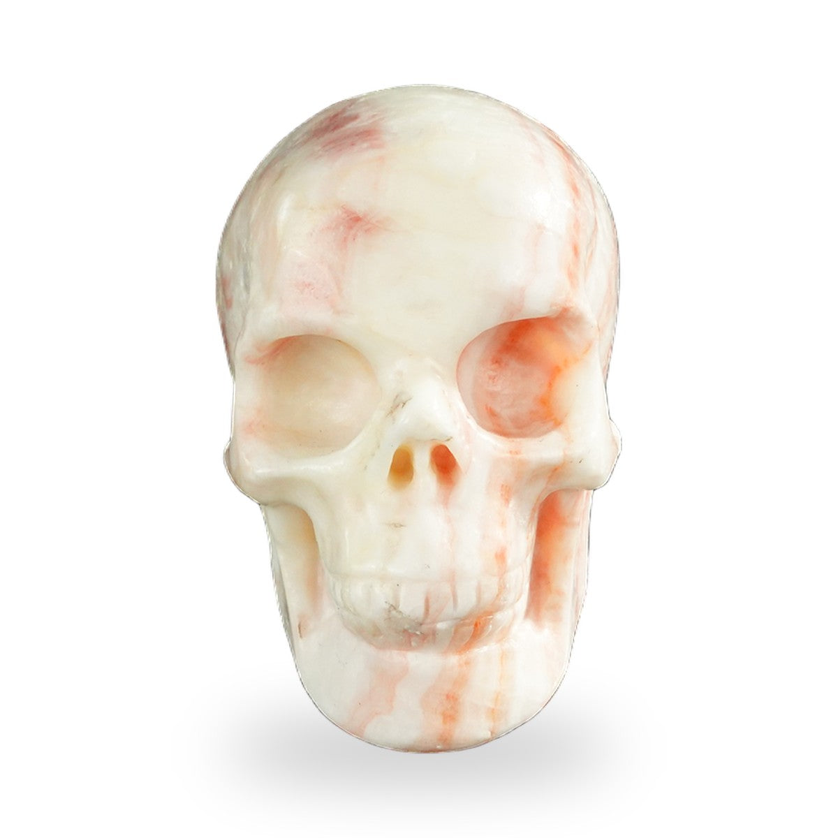 Rhodochrosite crystal skull 3" SKH30ZS01 hand carved gemstone
