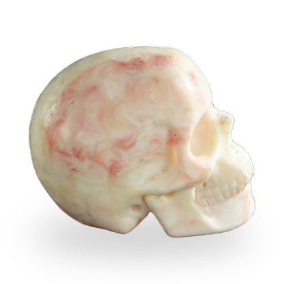 Rhodochrosite crystal skull 3" SKH30ZS01 view 5