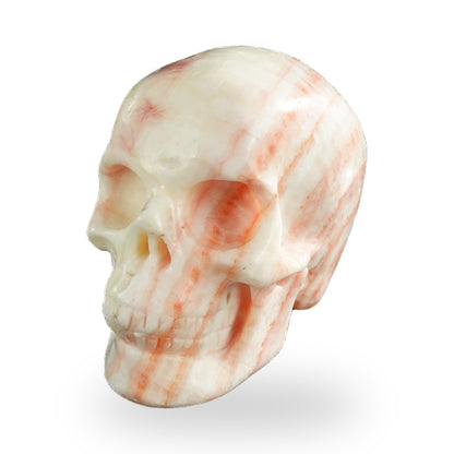 Rhodochrosite crystal skull 3" SKH30ZS01 view 8