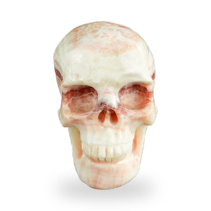 Rhodochrosite crystal skull 4.5" SKH45ZS02 photo 1