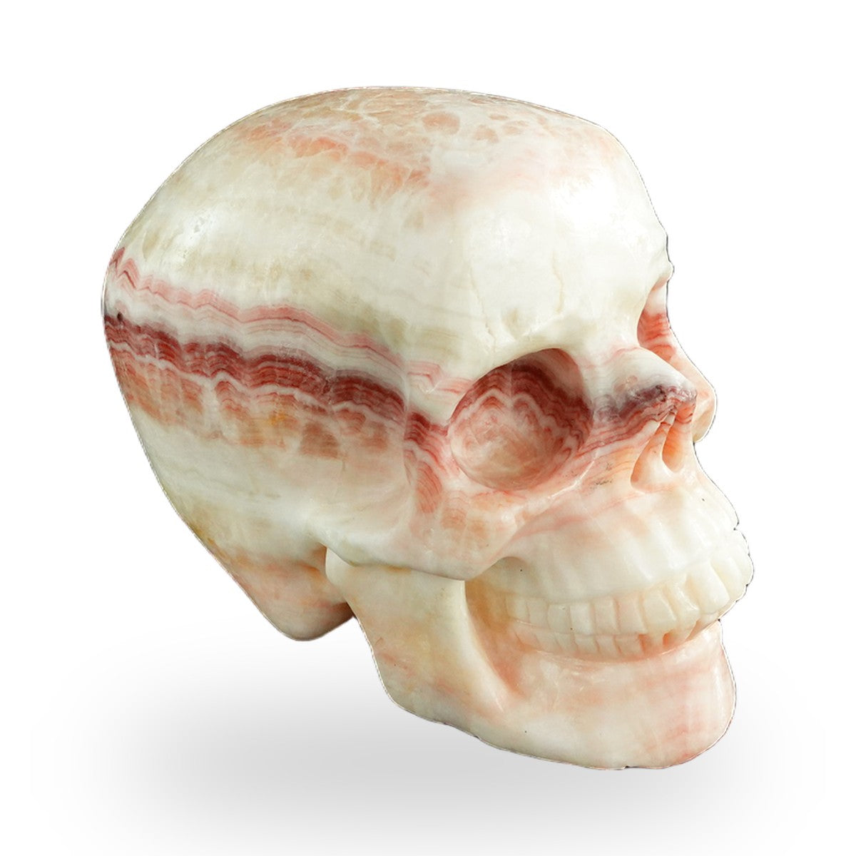 Rhodochrosite crystal skull 4.5" SKH45ZS02 photo 3