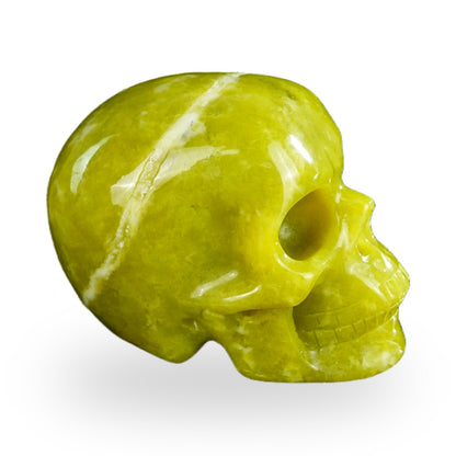 Serpentine crystal skull 2.2" SKH20XJ01 view 5