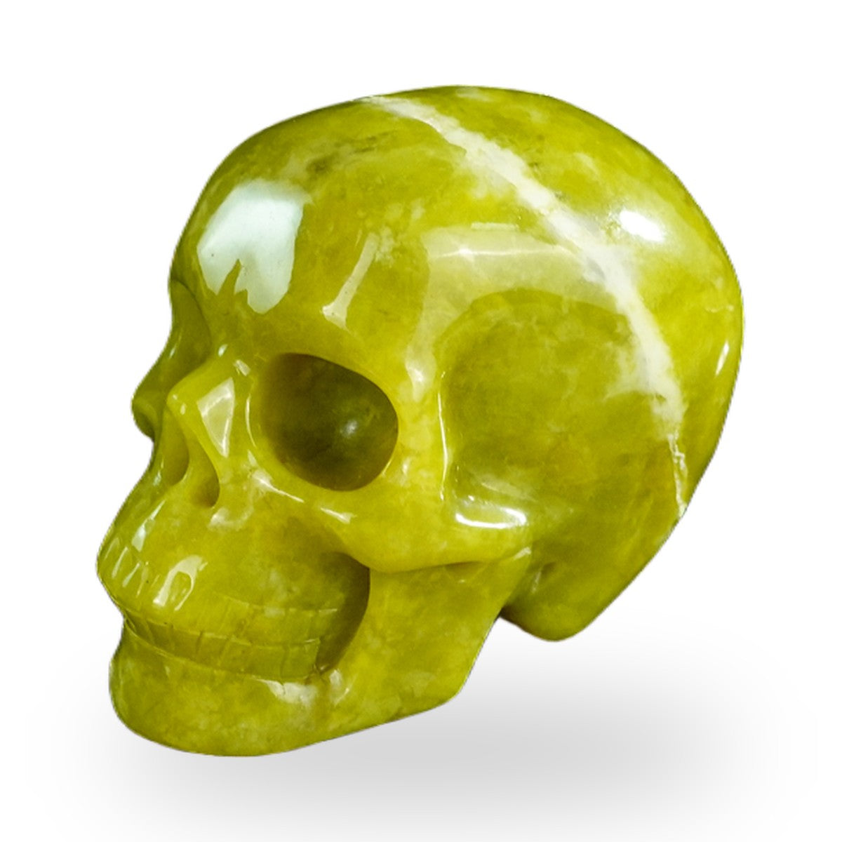 Serpentine crystal skull 2.2" SKH20XJ01 view 8