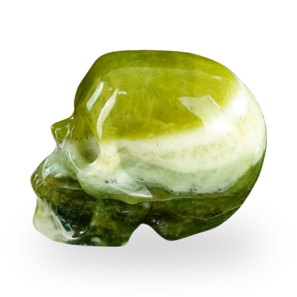 Serpentine crystal skull 2.2" SKH20XJ19 photo 6