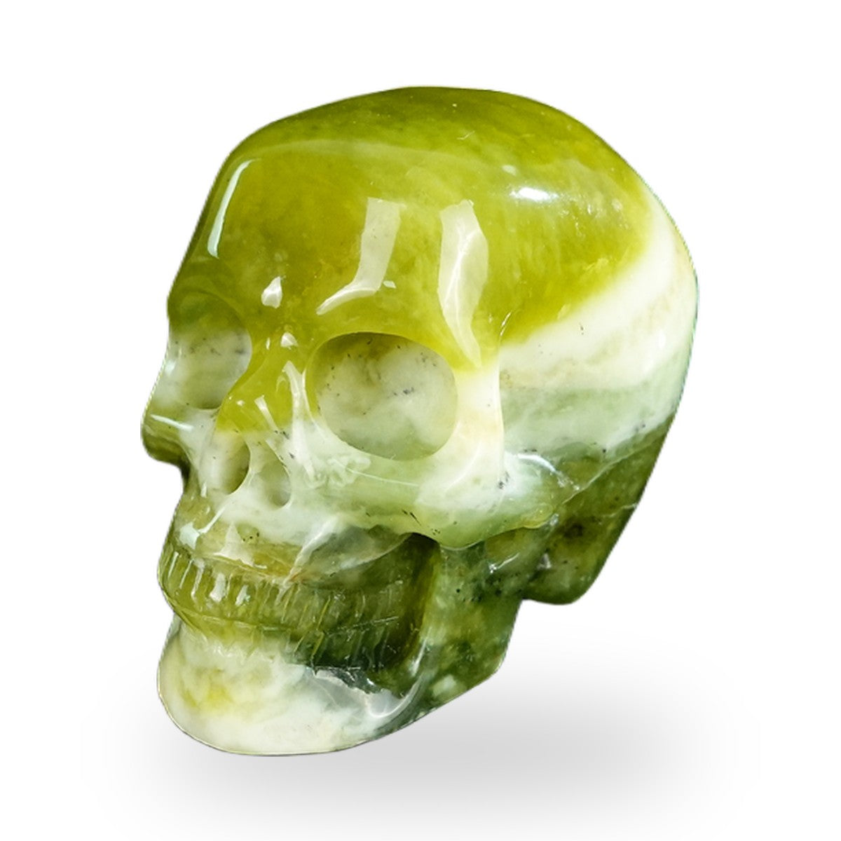 Serpentine crystal skull 2.2" SKH20XJ19 photo 8