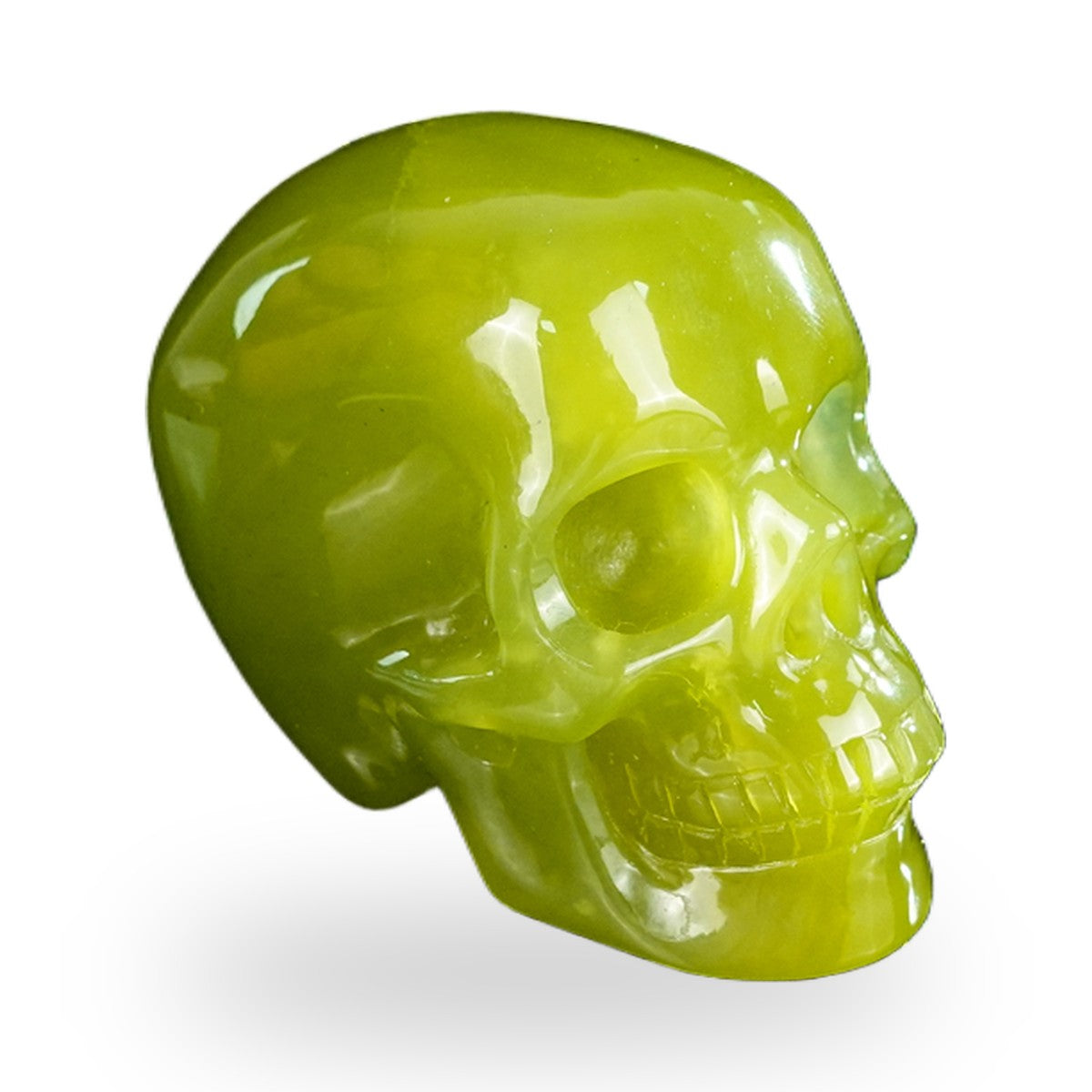 Serpentine crystal skull 2.2" SKH20XJ20 photo 3