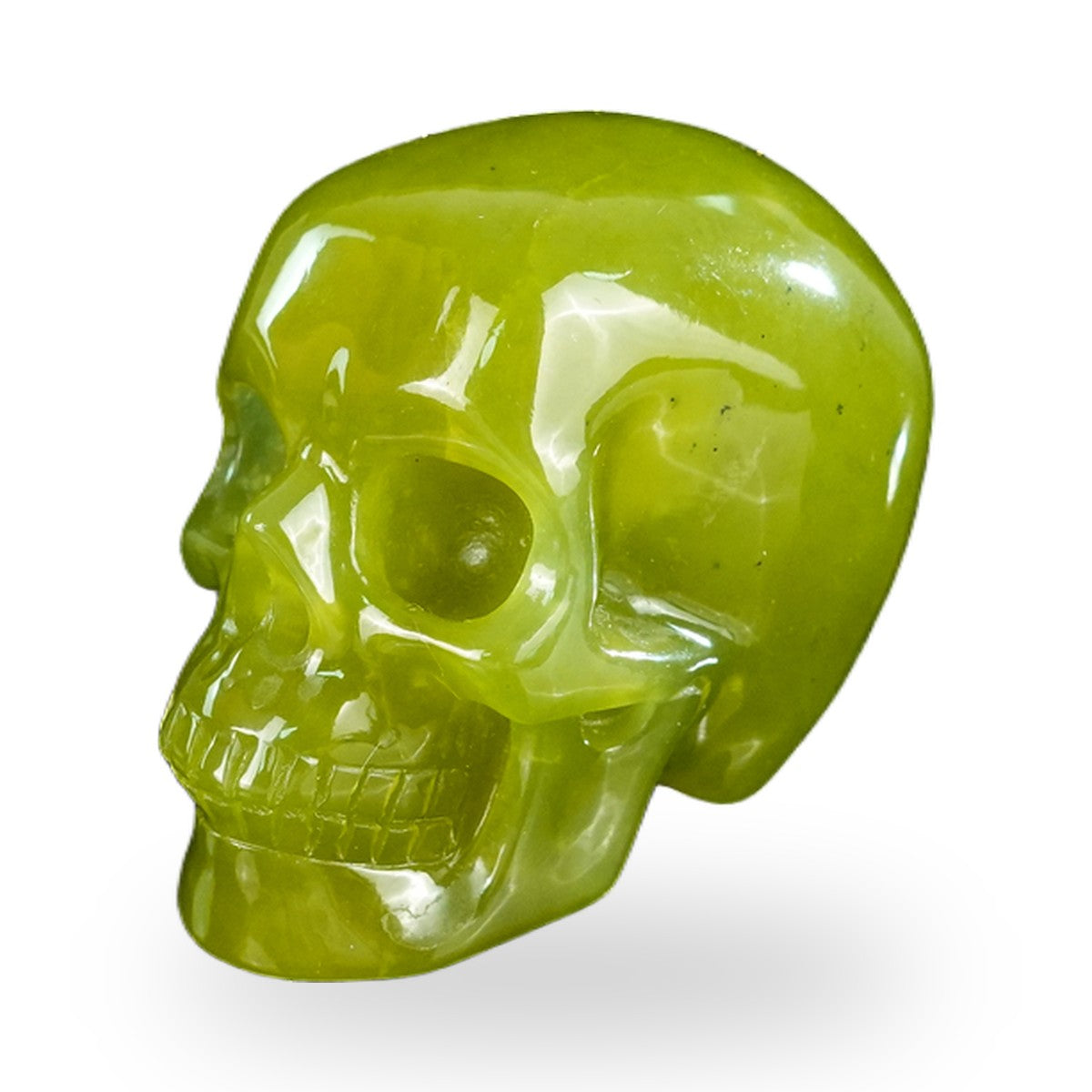 Serpentine crystal skull 2.2" SKH20XJ20 photo 7