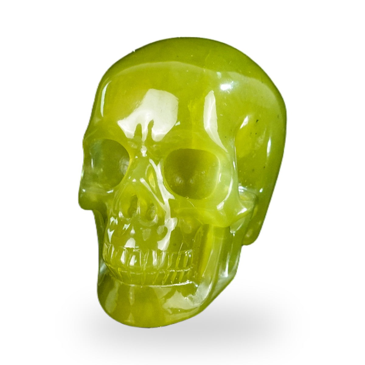 Serpentine crystal skull 2.2" SKH20XJ20 photo 8