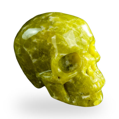 Serpentine crystal skull 3" SKH30XJ01 view 3