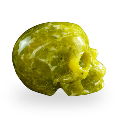 Serpentine crystal skull 3" SKH30XJ01 view 4