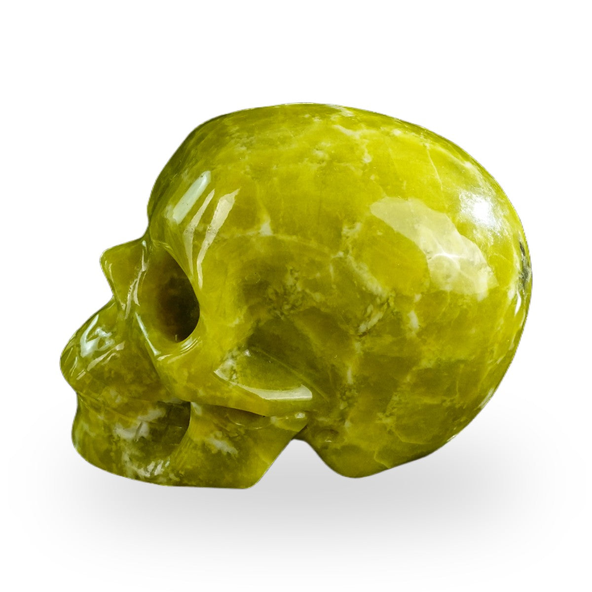 Serpentine crystal skull 3" SKH30XJ01 view 5