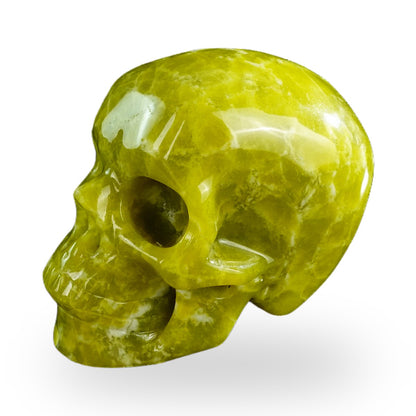 Serpentine crystal skull 3" SKH30XJ01 view 6