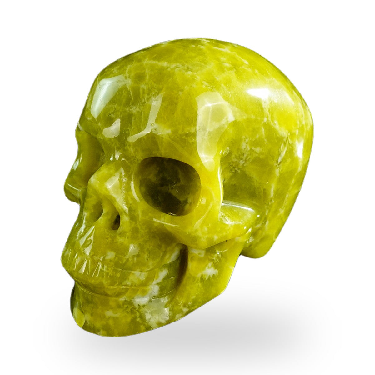 Serpentine crystal skull 3" SKH30XJ01 view 7