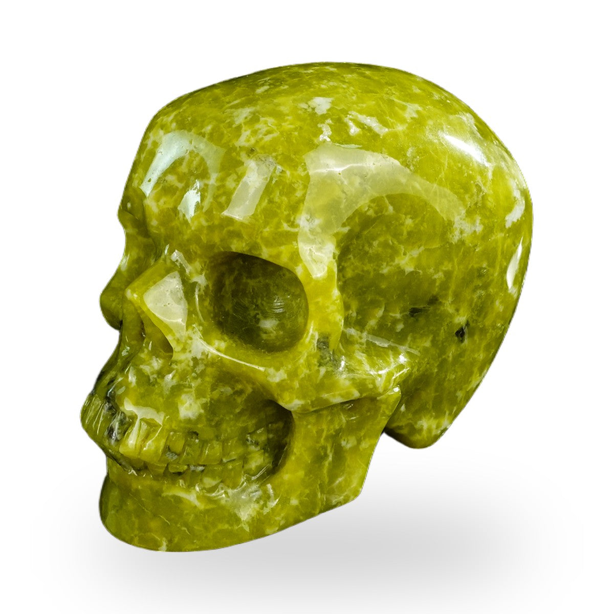 Serpentine crystal skull 4.5" SKH45XJ01 view 6