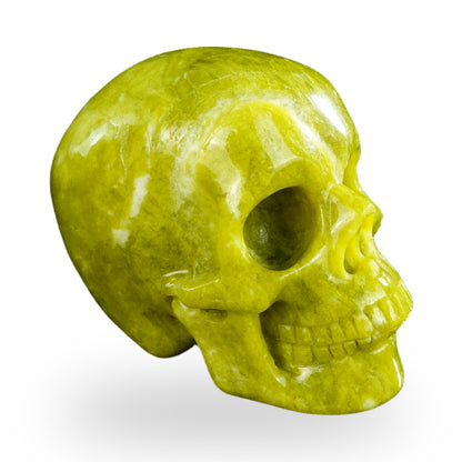 Serpentine crystal skull 4.5" SKH45XJ02 photo 3