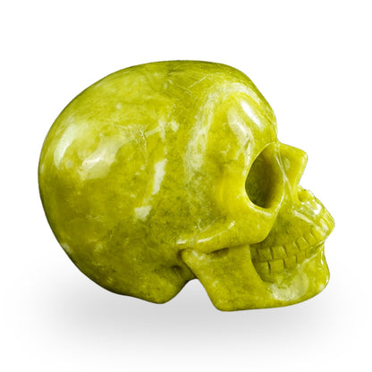 Serpentine crystal skull 4.5" SKH45XJ02 photo 4