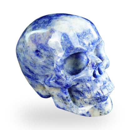Sodalite crystal skull 2.2" SKH20SL01 view 3