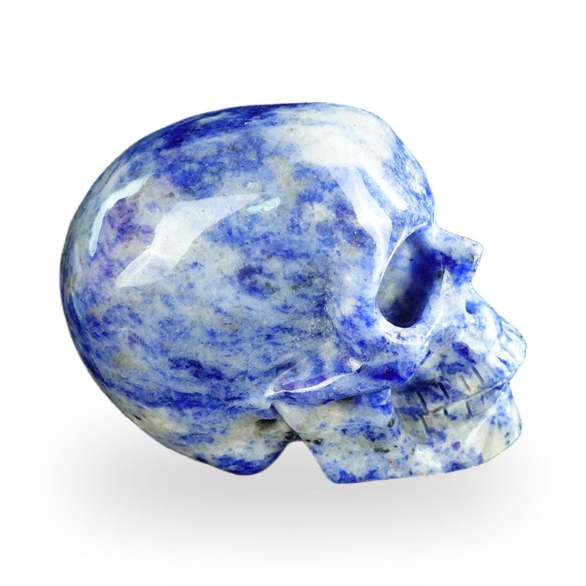 Sodalite crystal skull 2.2" SKH20SL01 view 5