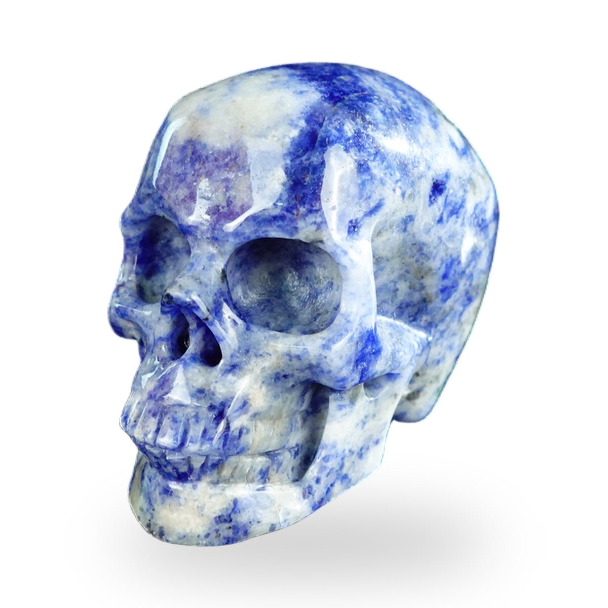 Sodalite crystal skull 2.2" SKH20SL01 view 8