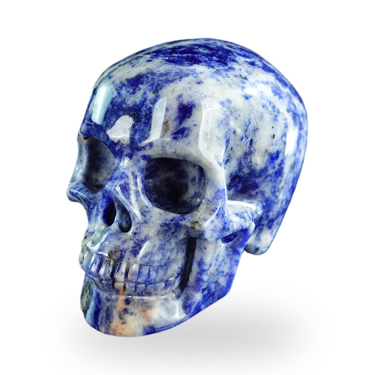 Sodalite crystal skull 3" SKH30SL01 view 8