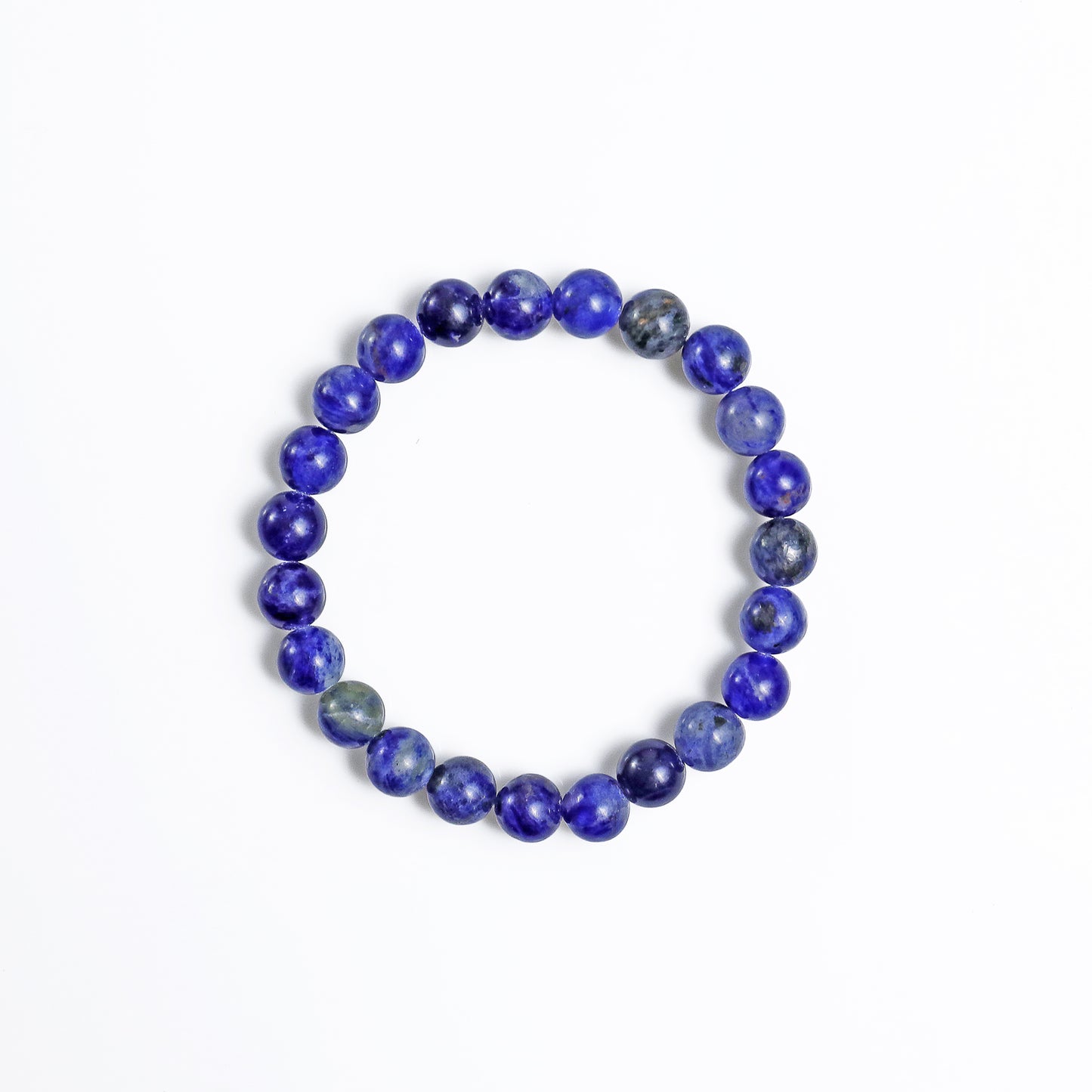 Natural Sodalite Beads Bracelet,Healing Energy Bracelet,Handcrafted Gift