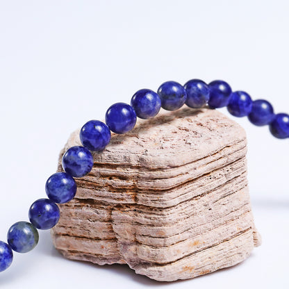 Natural Sodalite Beads Bracelet,Healing Energy Bracelet,Handcrafted Gift