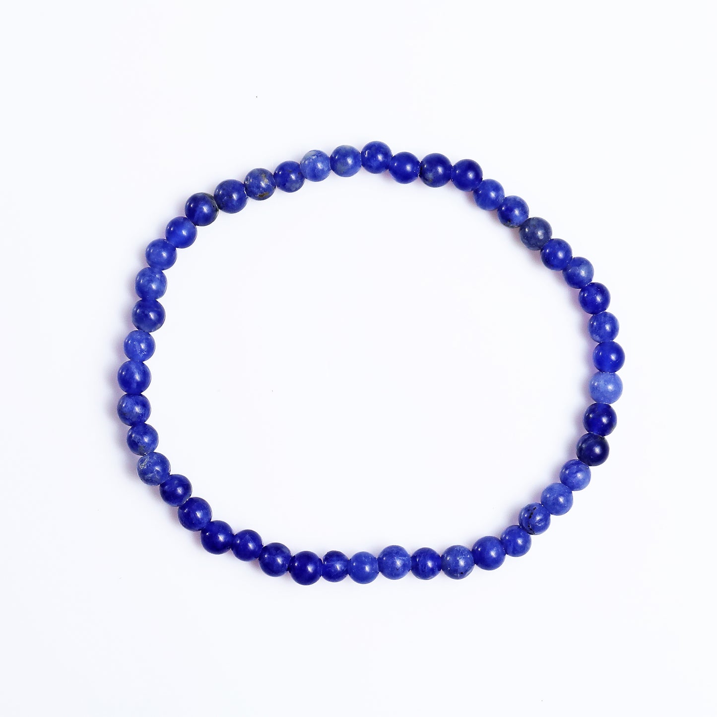 Natural Sodalite Beads Bracelet,Healing Energy Bracelet,Handcrafted Gift