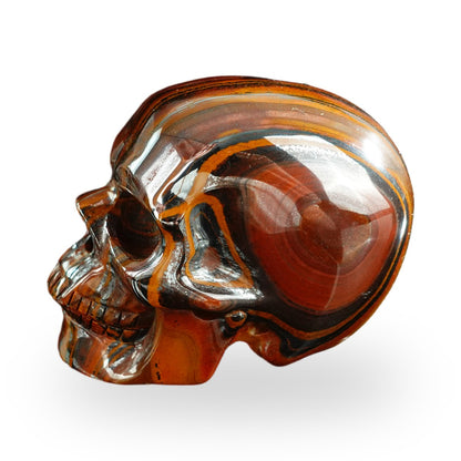 Tiger Iron crystal skull 3" SKH30TI01 view 6