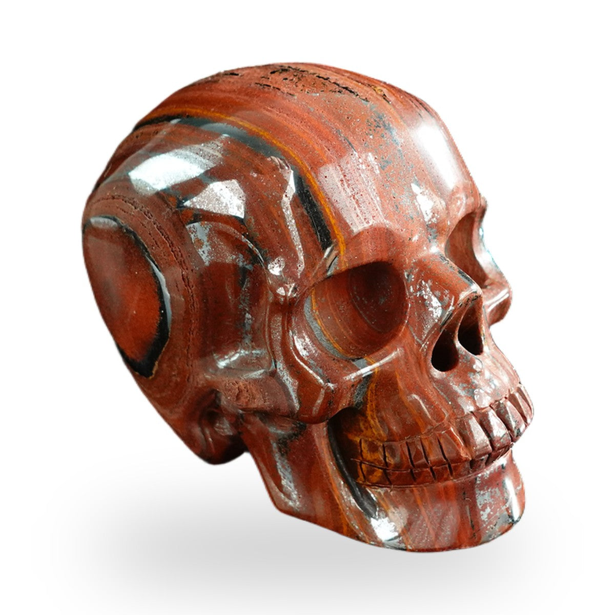 Tiger Iron crystal skull 3" SKH30TI02 photo 3