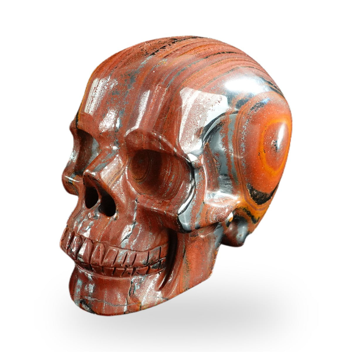 Tiger Iron crystal skull 3" SKH30TI02 photo 8