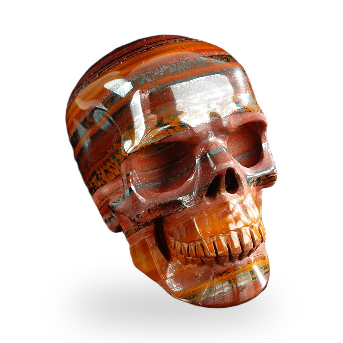 Tiger Iron crystal skull 3" SKH30TI03 photo 2