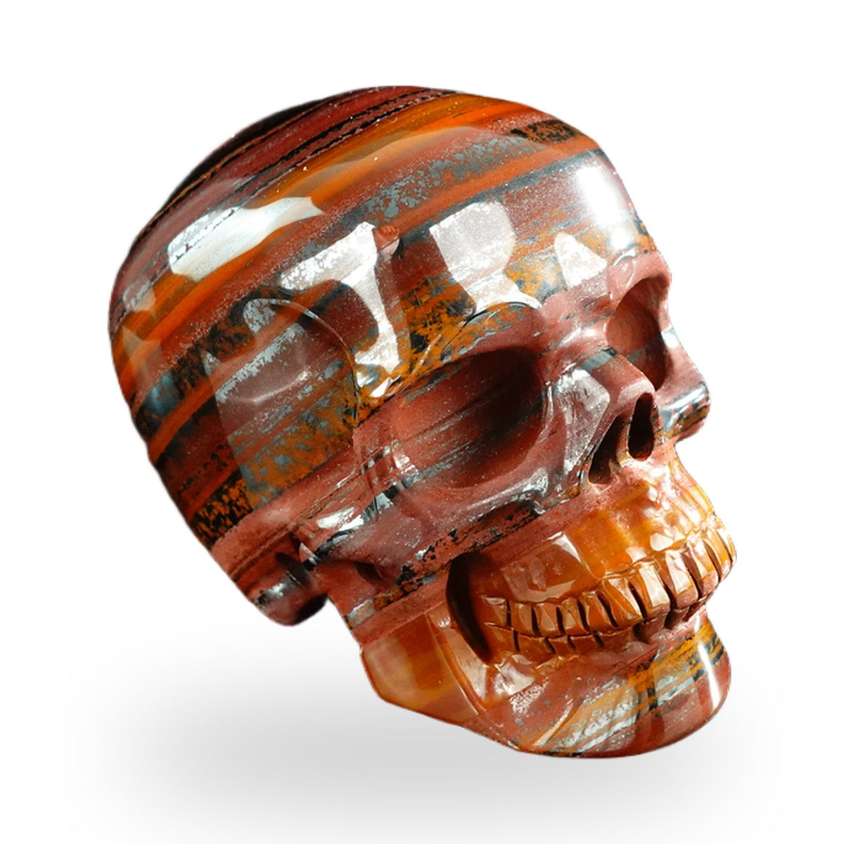 Tiger Iron crystal skull 3" SKH30TI03 photo 3