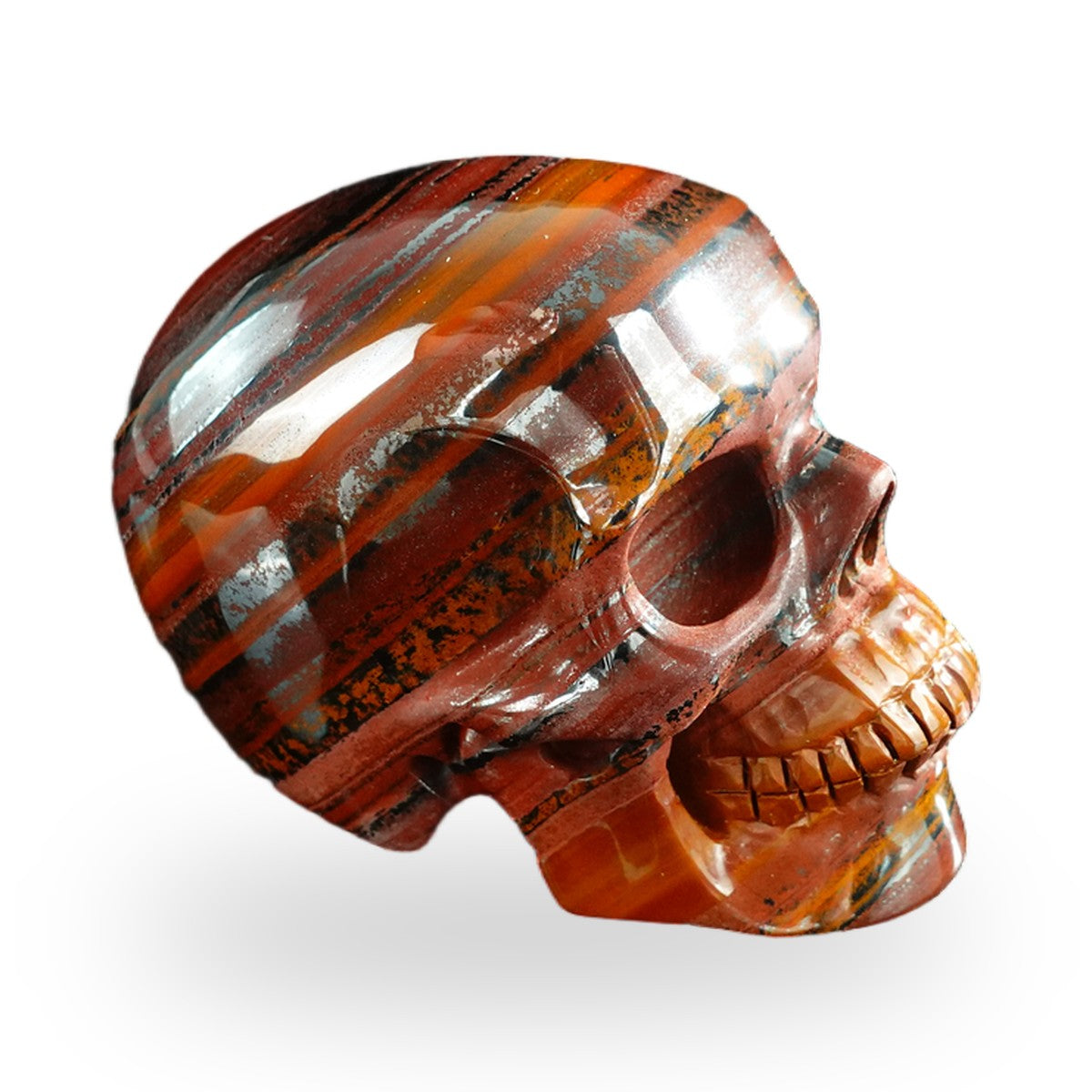 Tiger Iron crystal skull 3" SKH30TI03 photo 4