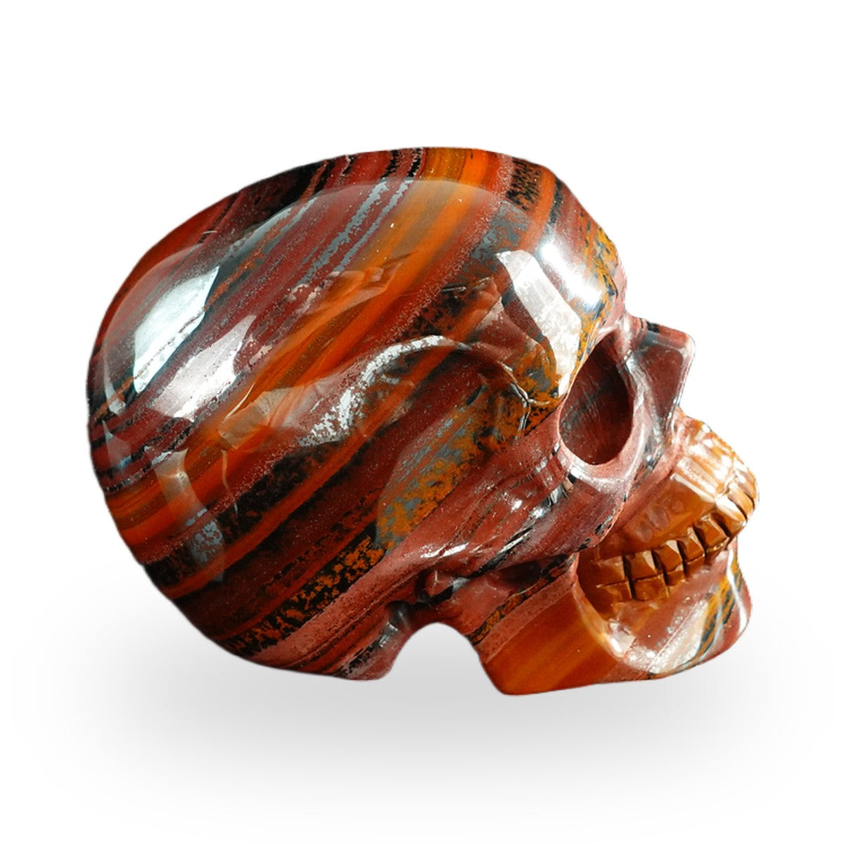 Tiger Iron crystal skull 3" SKH30TI03 photo 5