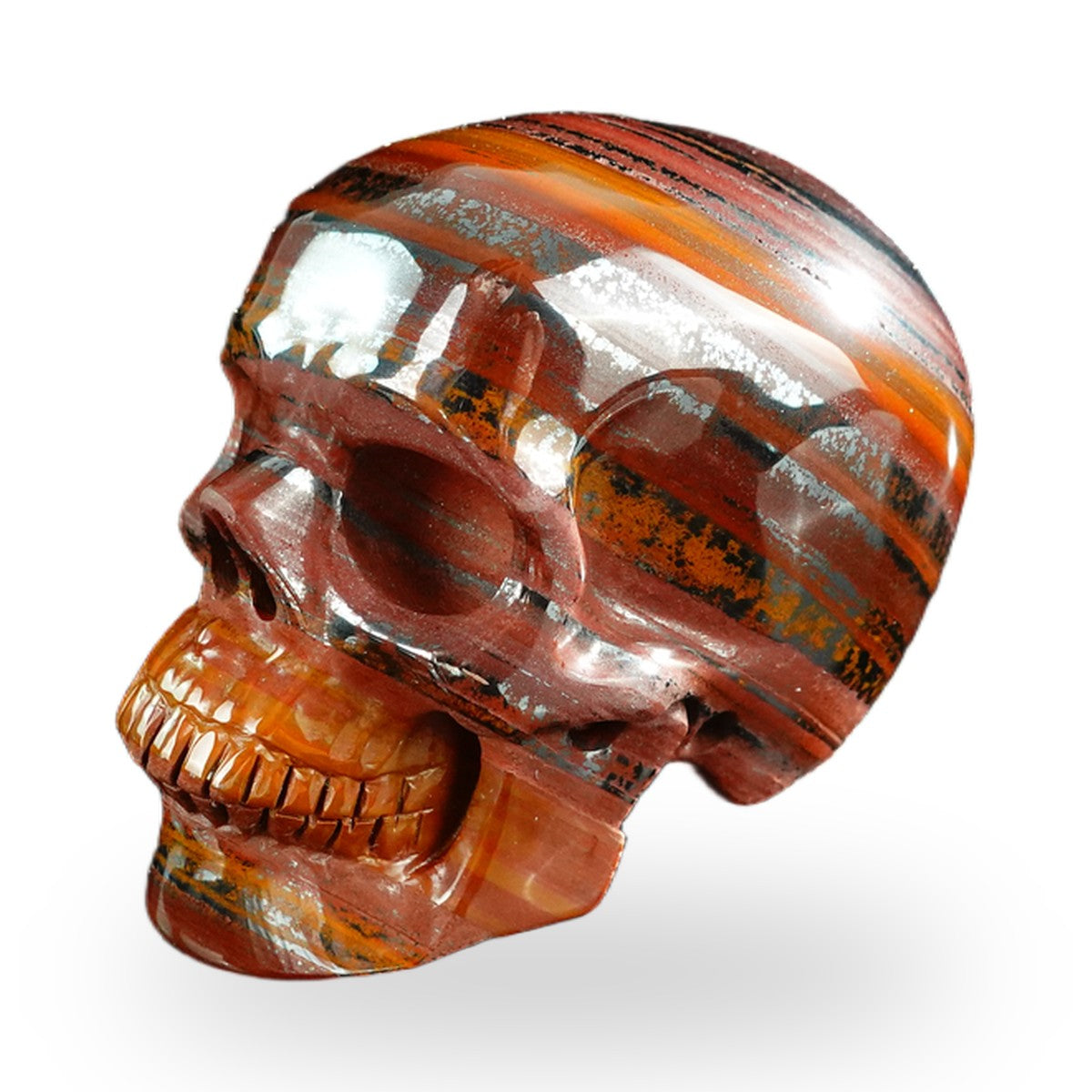 Tiger Iron crystal skull 3" SKH30TI03 photo 7