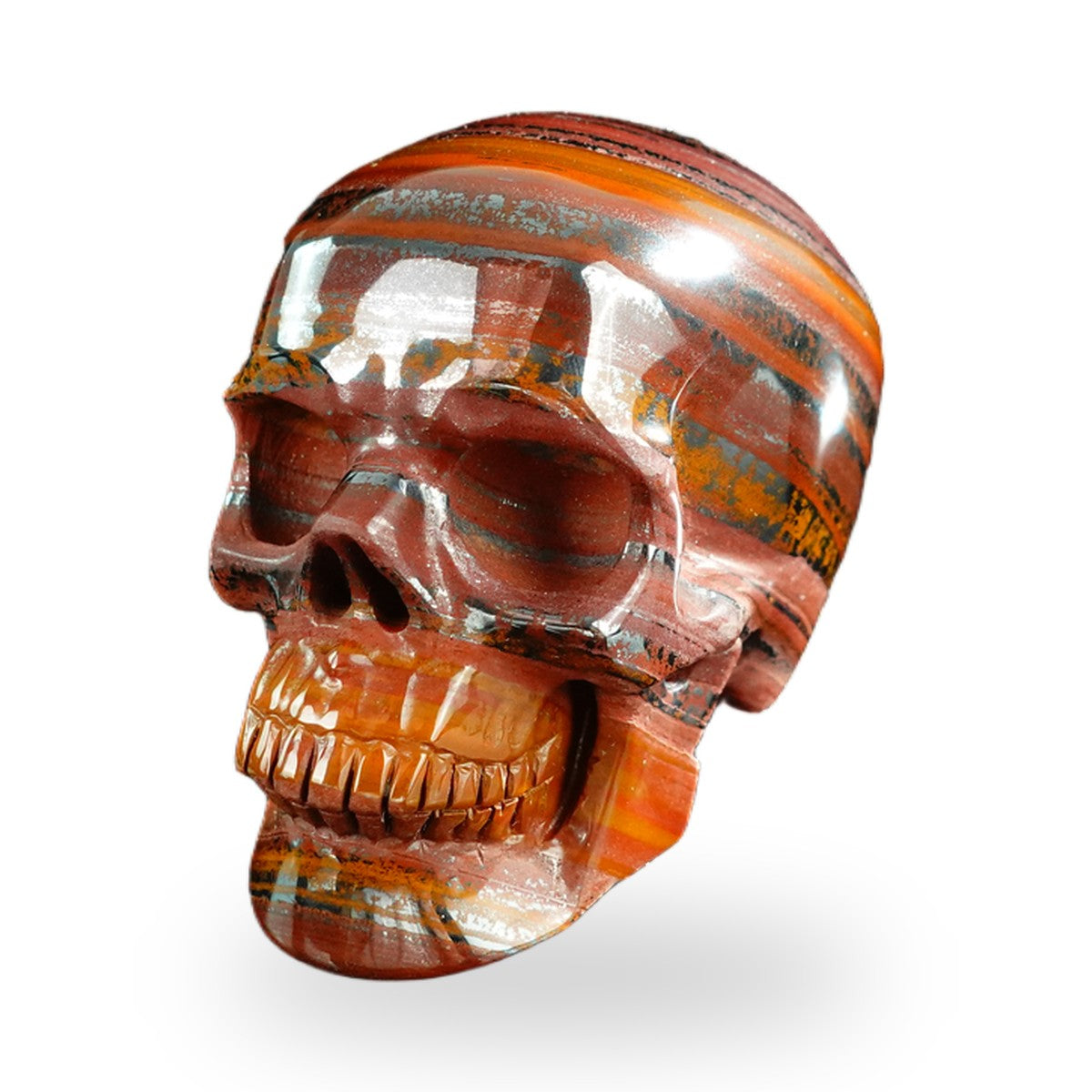 Tiger Iron crystal skull 3" SKH30TI03 photo 8