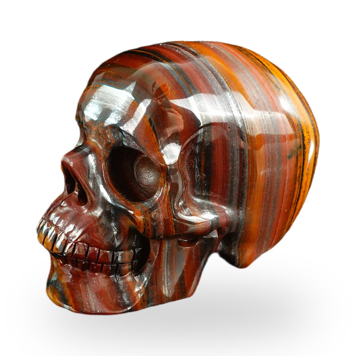 Tiger Iron crystal skull 3" SKH30TI04 photo 7