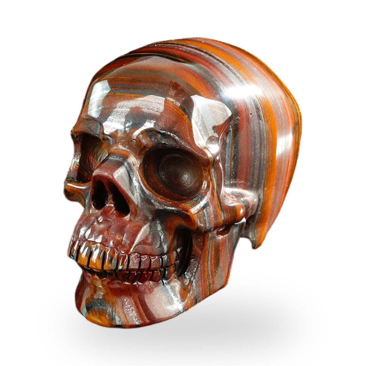 Tiger Iron crystal skull 3" SKH30TI04 photo 8