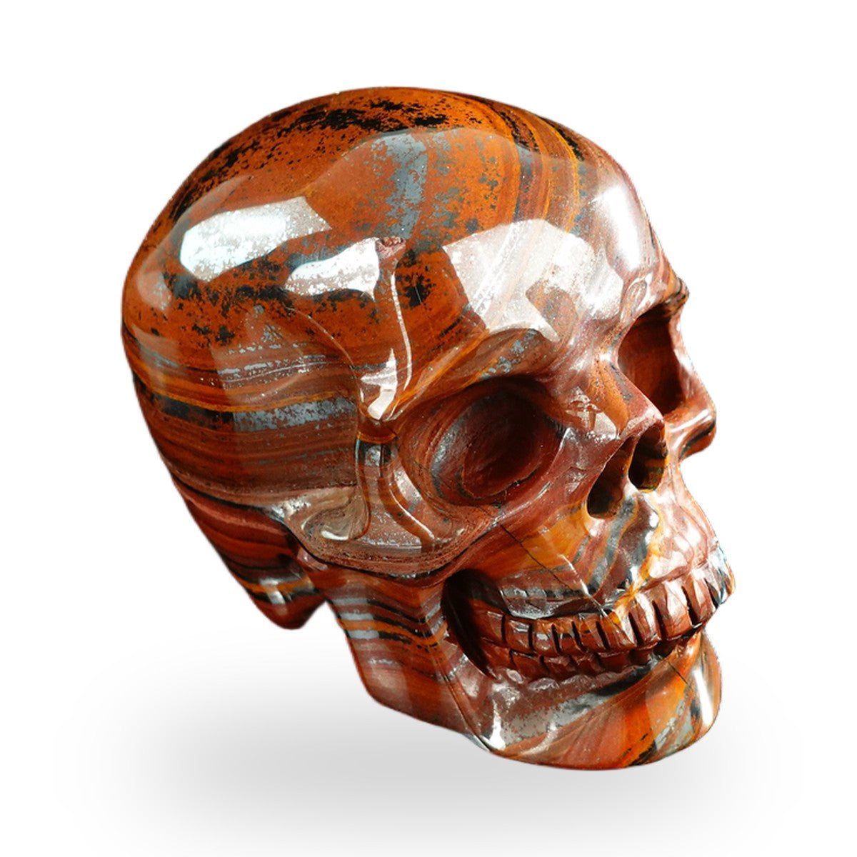 Tiger Iron crystal skull 3" SKH30TI05 photo 3