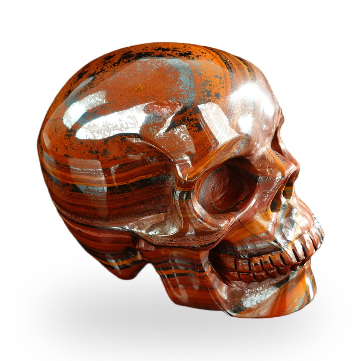 Tiger Iron crystal skull 3" SKH30TI05 photo 4