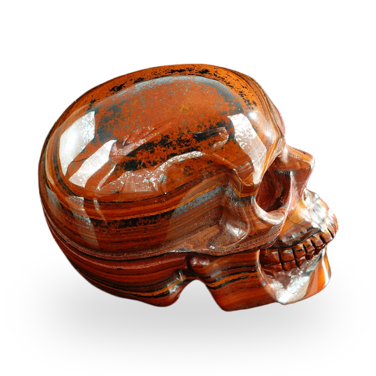 Tiger Iron crystal skull 3" SKH30TI05 photo 5