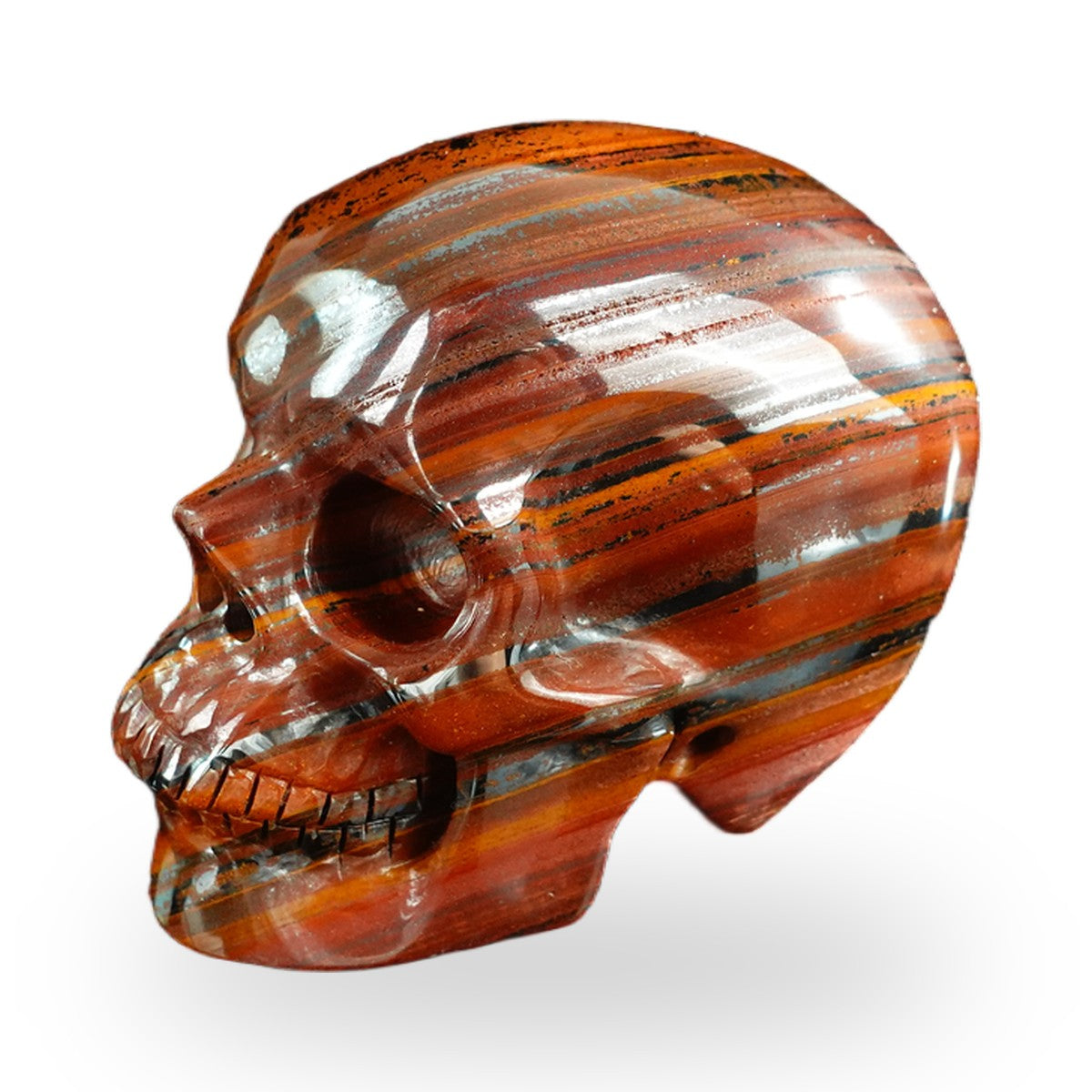 Tiger Iron crystal skull 3" SKH30TI05 photo 7