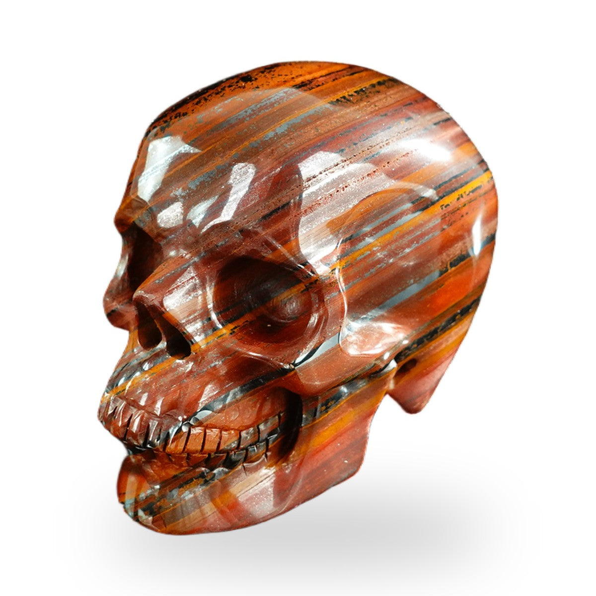 Tiger Iron crystal skull 3" SKH30TI05 photo 8